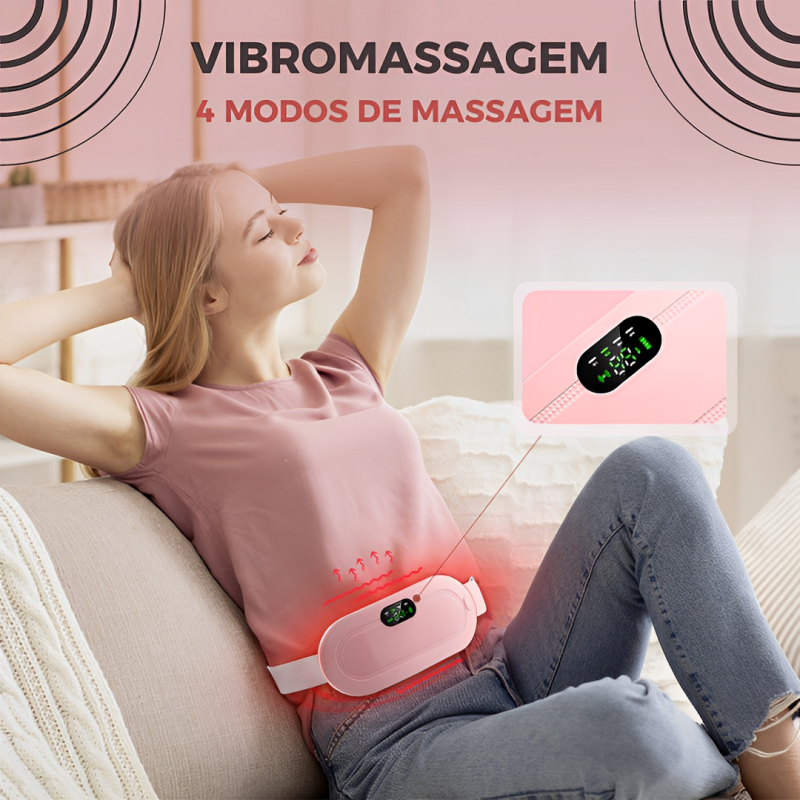 Massageador Térmico Para Alívio da Cólica Menstrual - Alivium™