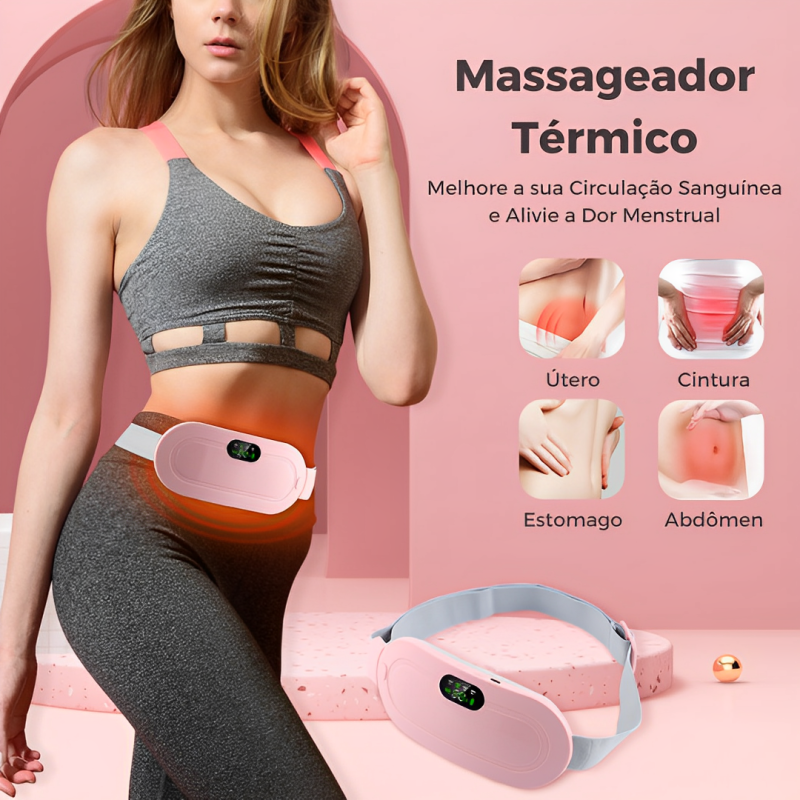 Massageador Térmico Para Alívio da Cólica Menstrual - Alivium™