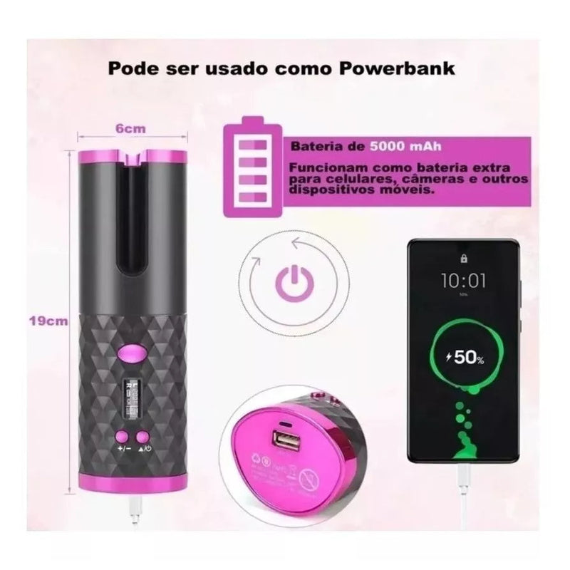 Modelador de Cachos Sem Fio USB Revlon Volumizer Plus